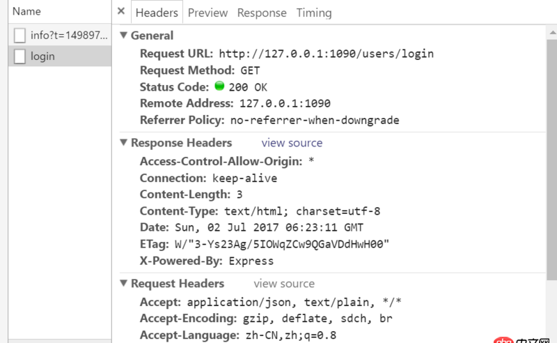 javascript - 向nodejs發送post請求，只有options