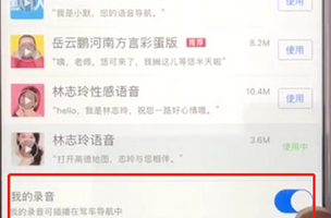 高德地圖設置自己聲音必報線路的具體操作步驟