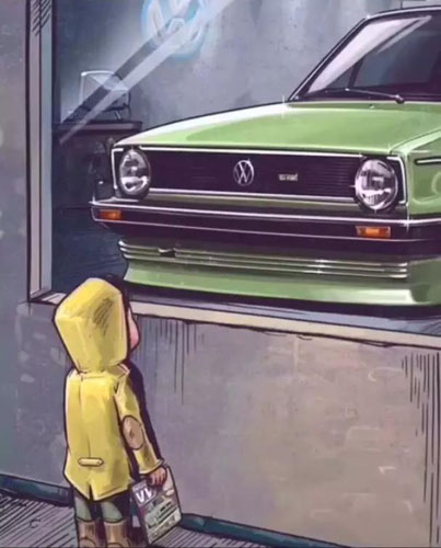 抖音櫥窗外看車的小男孩圖分享 全套高清大圖等你來拿