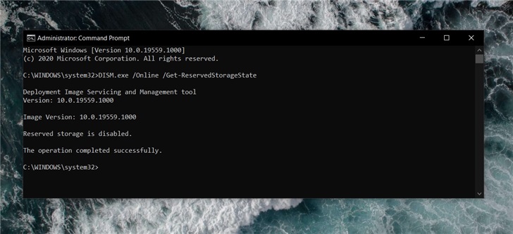 win10 2004版本預留儲存空間將超過7GB