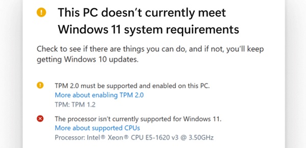 升級win11為什么限制cpu