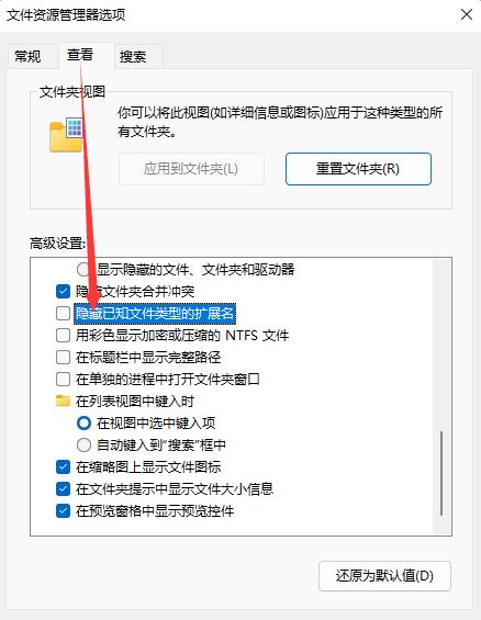 Windows11設置文件后綴名技巧分享