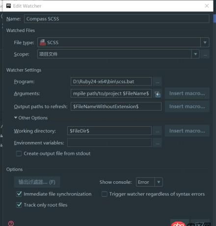 javascript - webstorm新建scss文件時(shí)報(bào)錯(cuò)