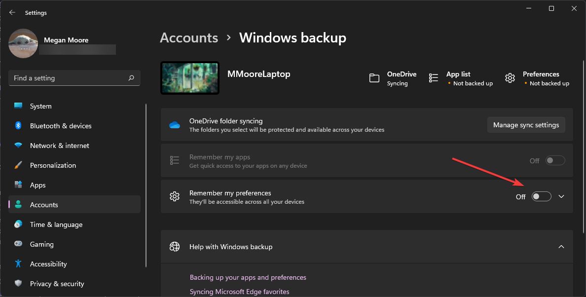 Windows11打開設備同步備份功能技巧分享