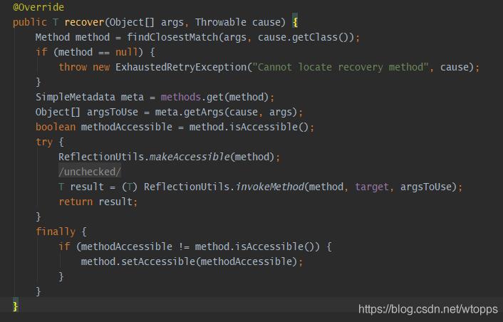 SpringBoot @Retryable注解方式