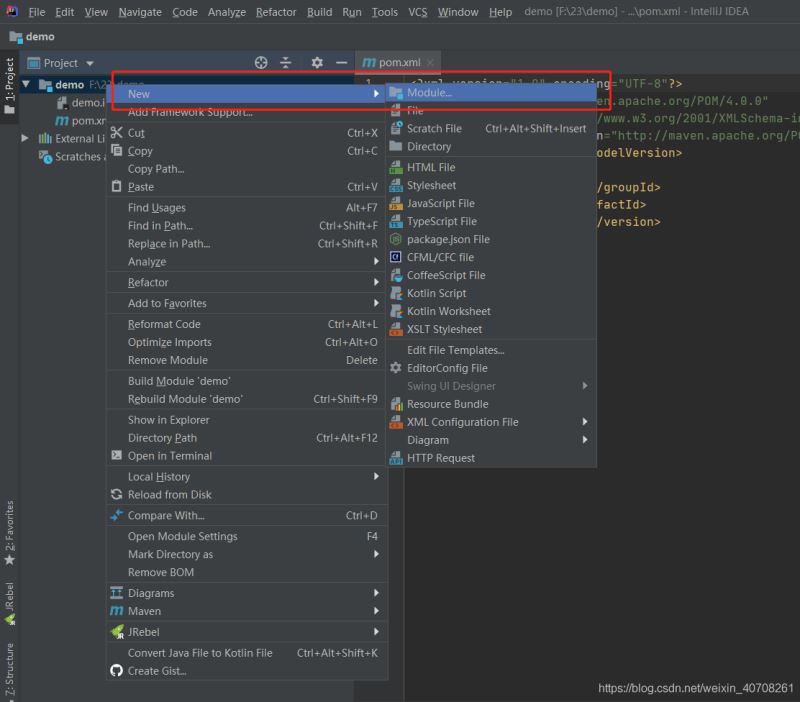 springboot+idea+maven 多模塊項目搭建的詳細過程（連接數據庫進行測試）