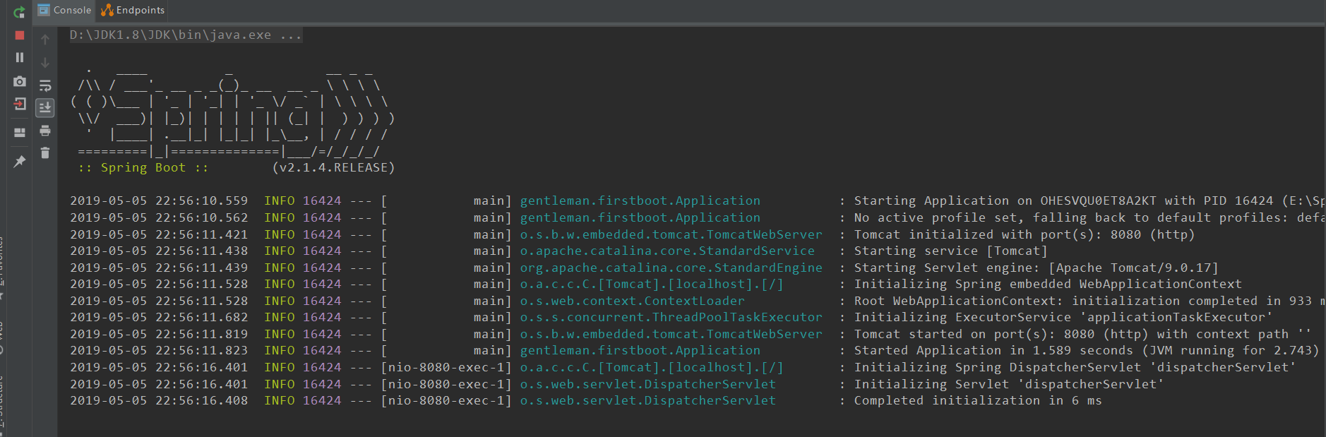 SpringBoot環境搭建及第一個程序運行(小白教程)
