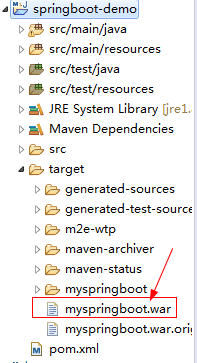 SpringBoot將項目打成war包步驟解析