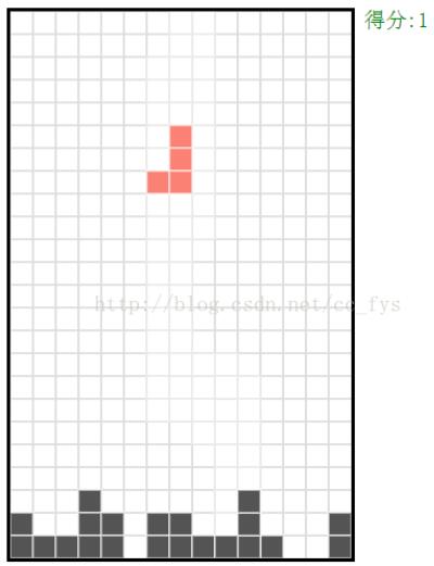 JavaScript canvas實現俄羅斯方塊游戲