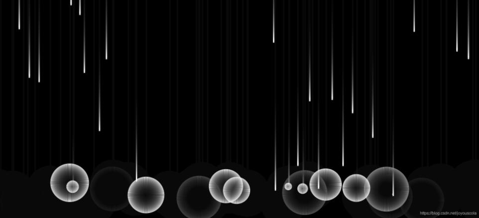 javascript canvas實現雨滴效果