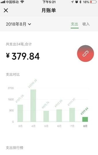 微信月賬單在哪看 2018微信月賬單查詢方法