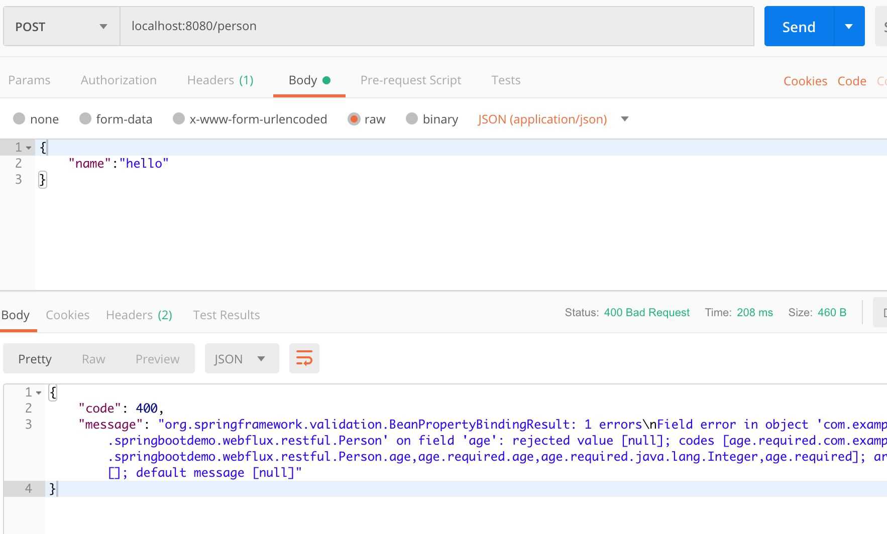 Spring WebFlux實現(xiàn)參數校驗的示例代碼