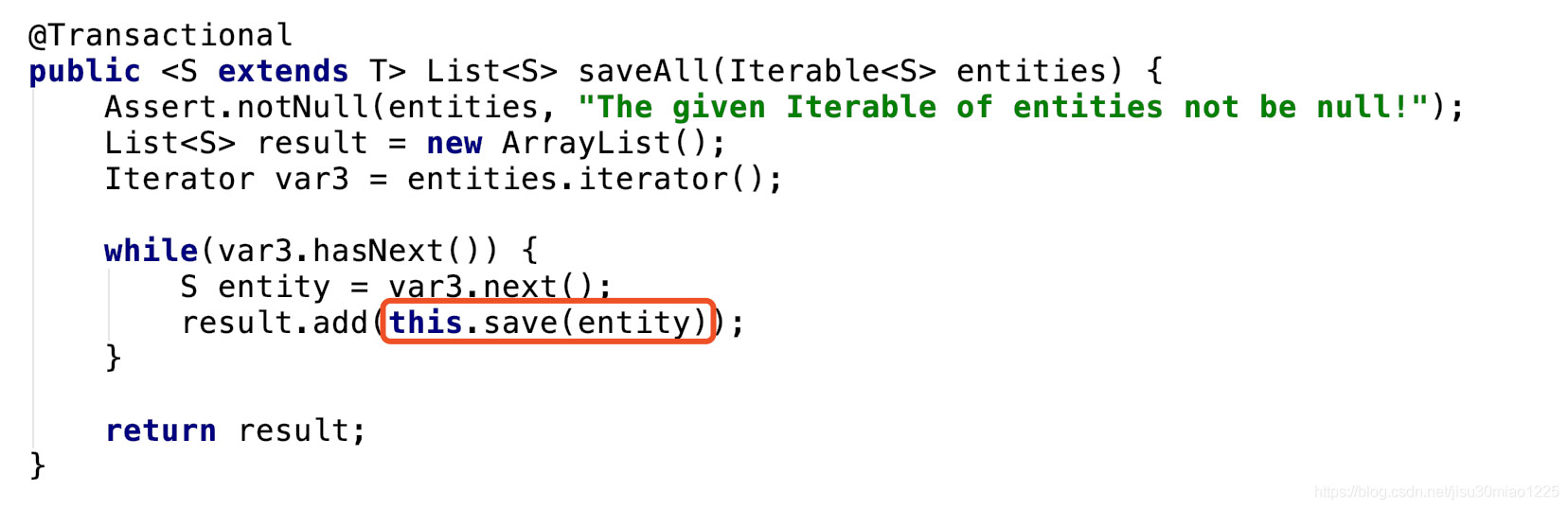 解決spring data jpa 批量保存更新的問題