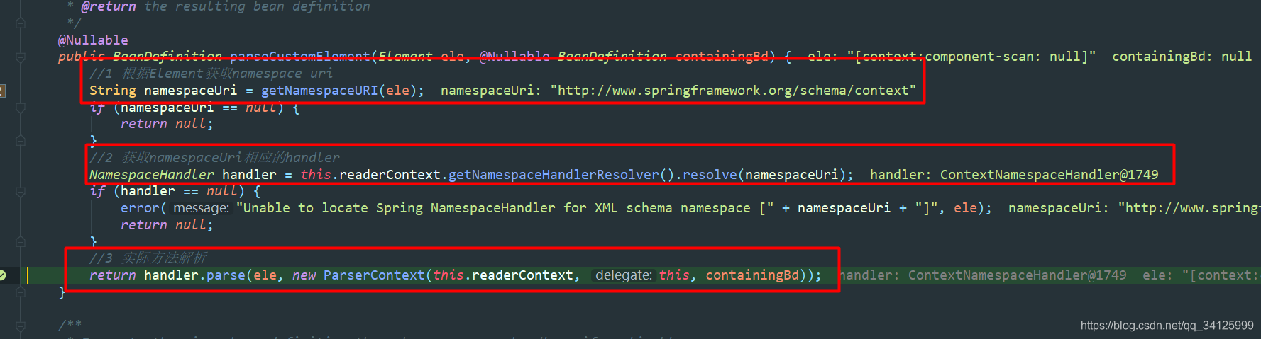 Spring中Xml屬性配置的解析全過程記錄
