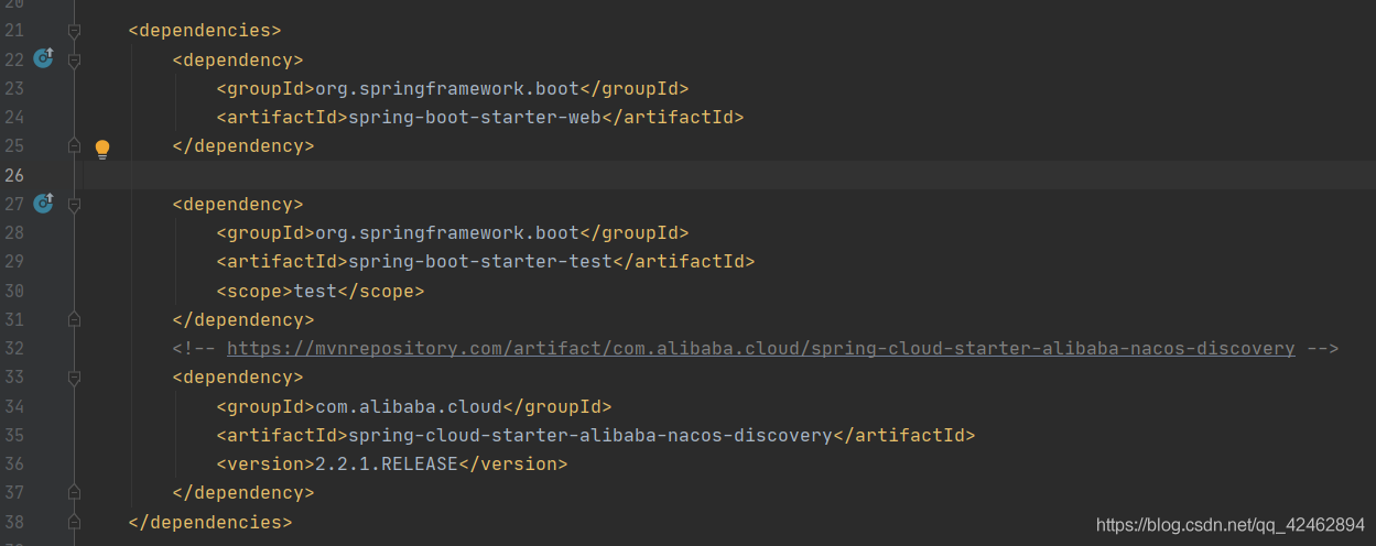關(guān)于IDEA中spring-cloud-starter-alibaba-nacos-discovery 無法引入問題