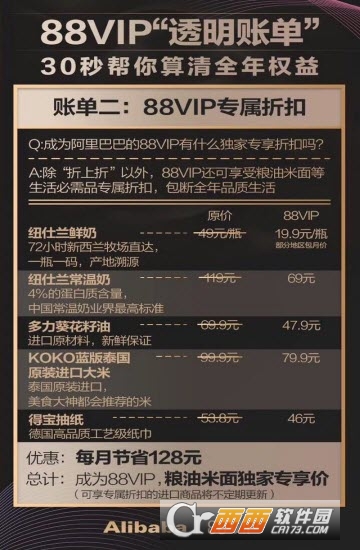 淘寶88vip會員88元/888元一年 淘寶88會員權限介紹