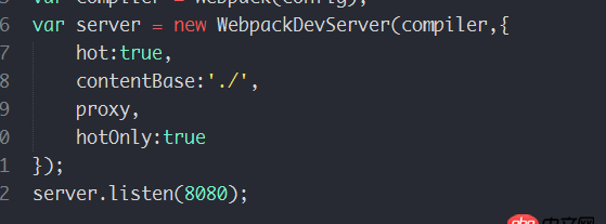 javascript - webpack熱加載配置不生效