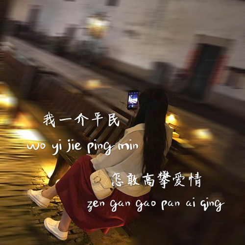 抖音我一介平民怎敢高攀愛(ài)情圖片分享 高清無(wú)水印