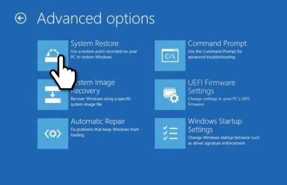 Win10修復系統還原錯誤0x80070005