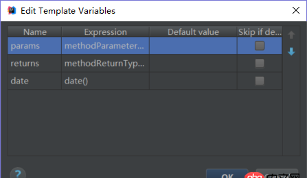 java - IDEA 修改方法注釋模板