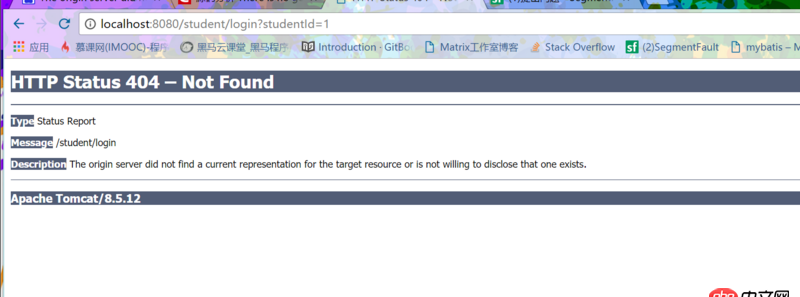 java - SSM框架，控制臺沒報錯，在頁面測試的時候報404