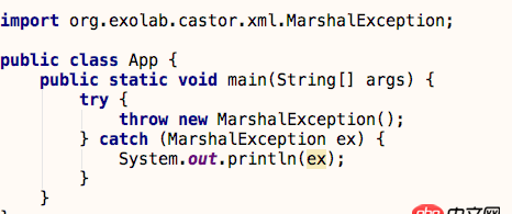 無(wú)法轉(zhuǎn)換為java.lang.Throwable