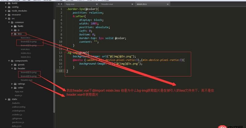 javascript - webpack中less文件路徑該怎么設置