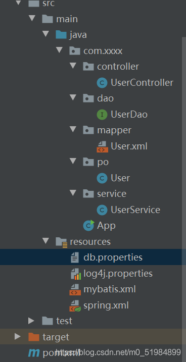 spring 集成 mybatis的實例詳解