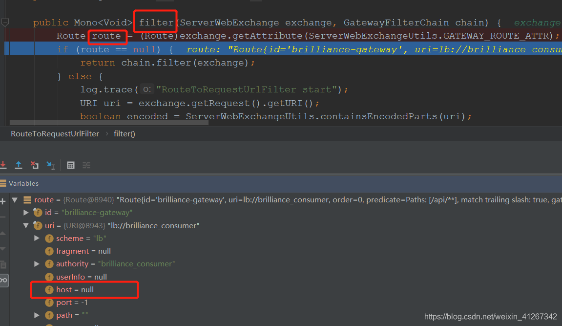 spring cloud gateway使用 uri: lb://方式配置時,服務名的特殊要求
