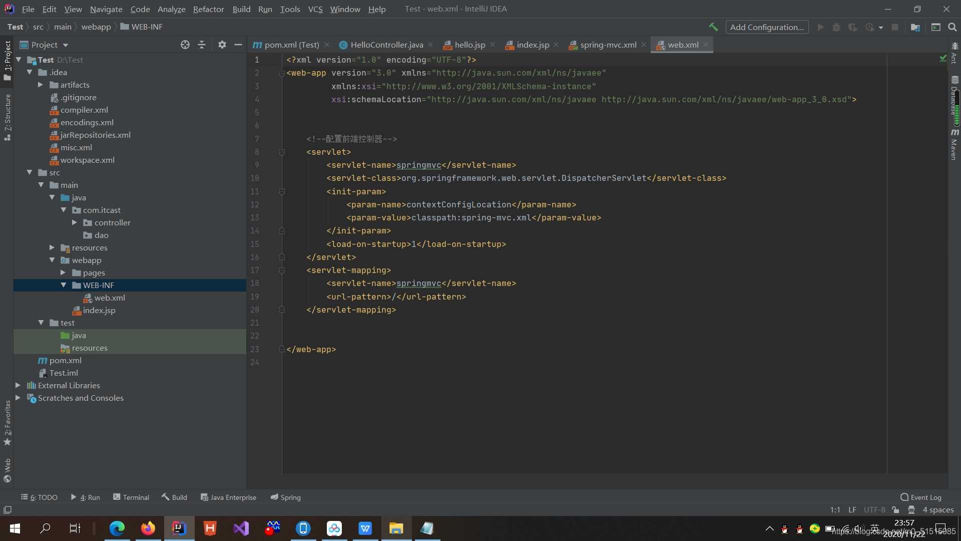 Spring MVC創(chuàng)建項(xiàng)目踩過(guò)的bug