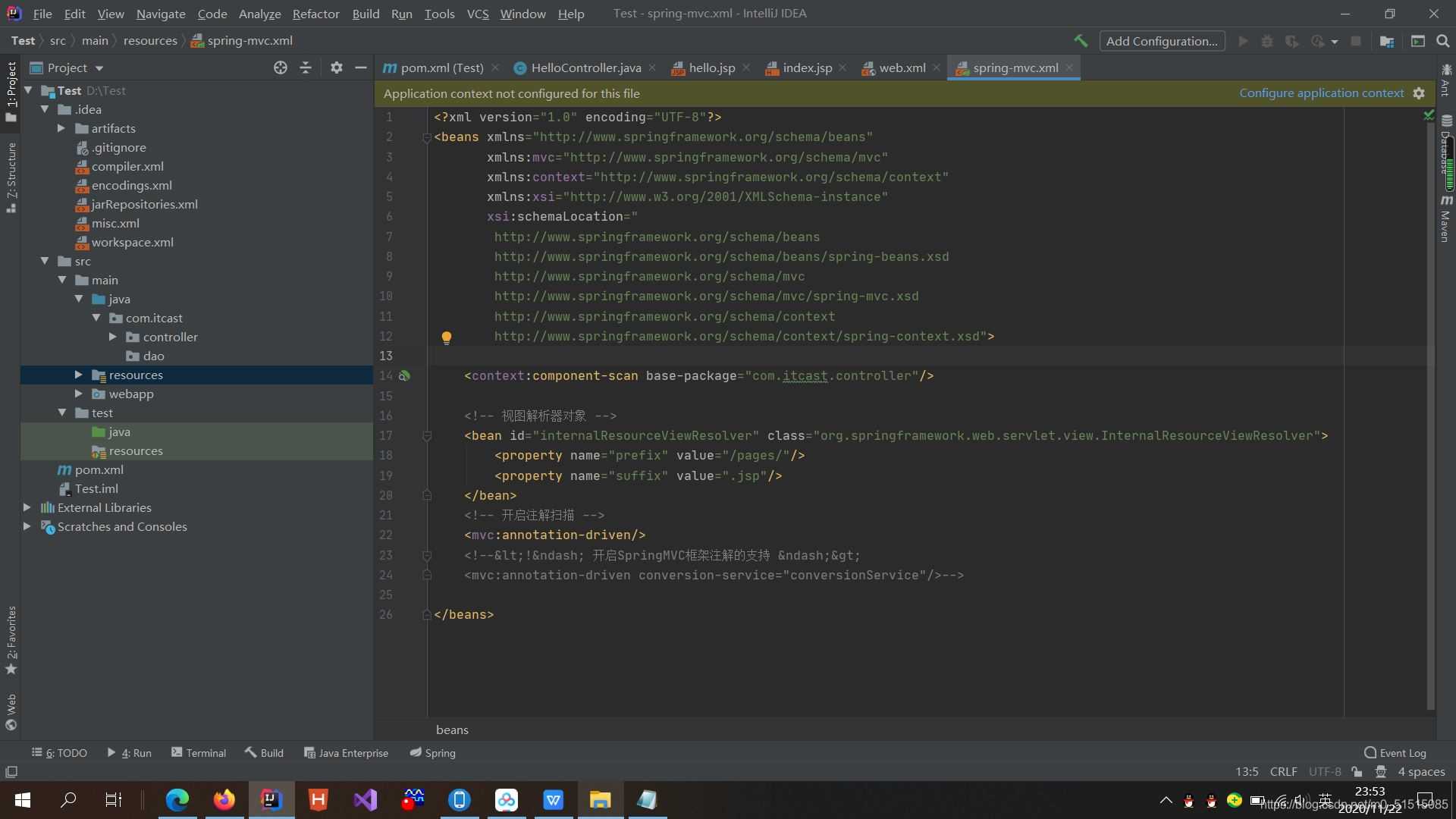 Spring MVC創(chuàng)建項(xiàng)目踩過(guò)的bug