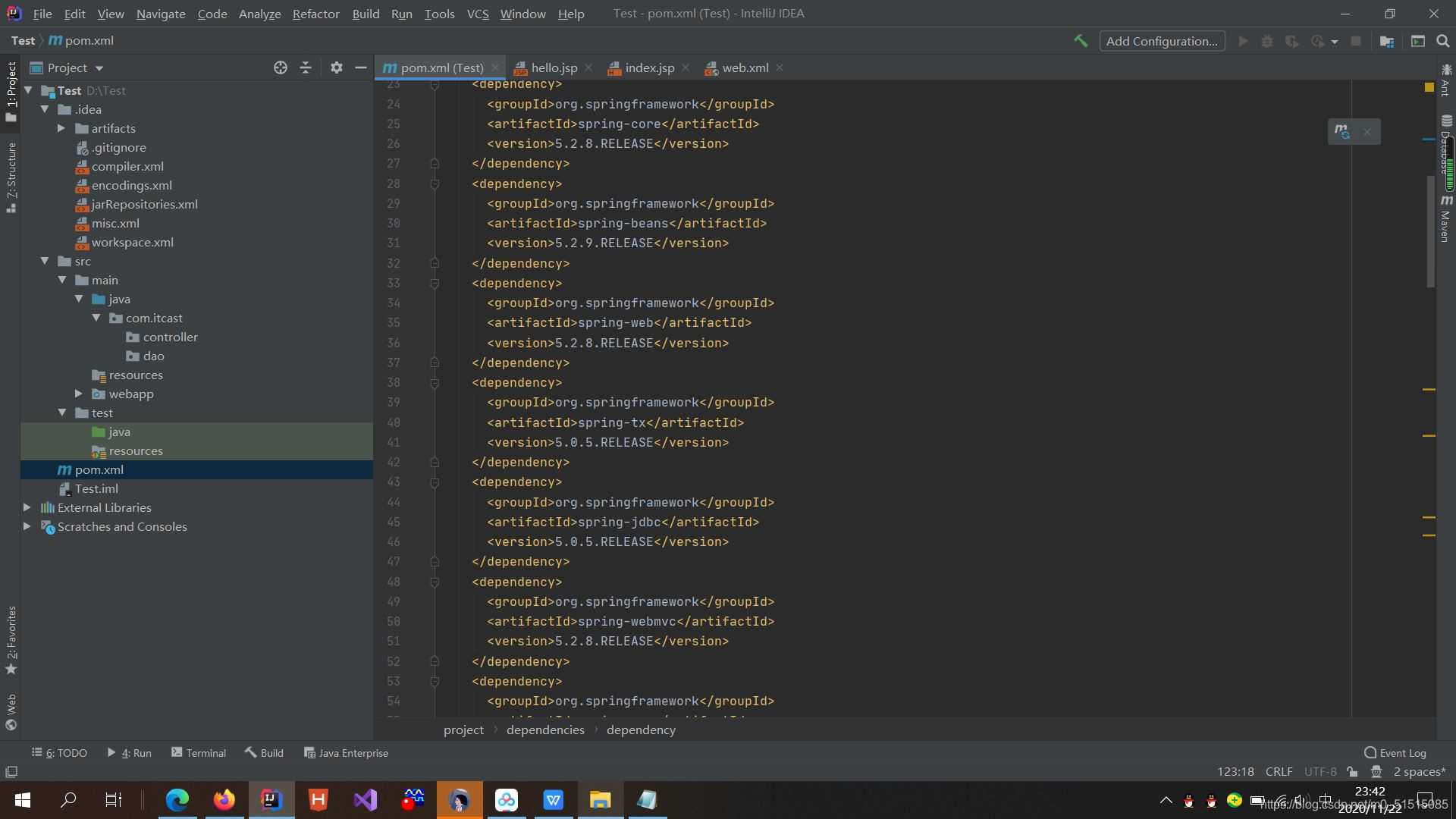 Spring MVC創(chuàng)建項(xiàng)目踩過(guò)的bug