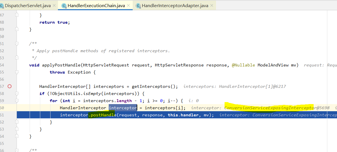 Spring HandlerInterceptor實現原理代碼解析