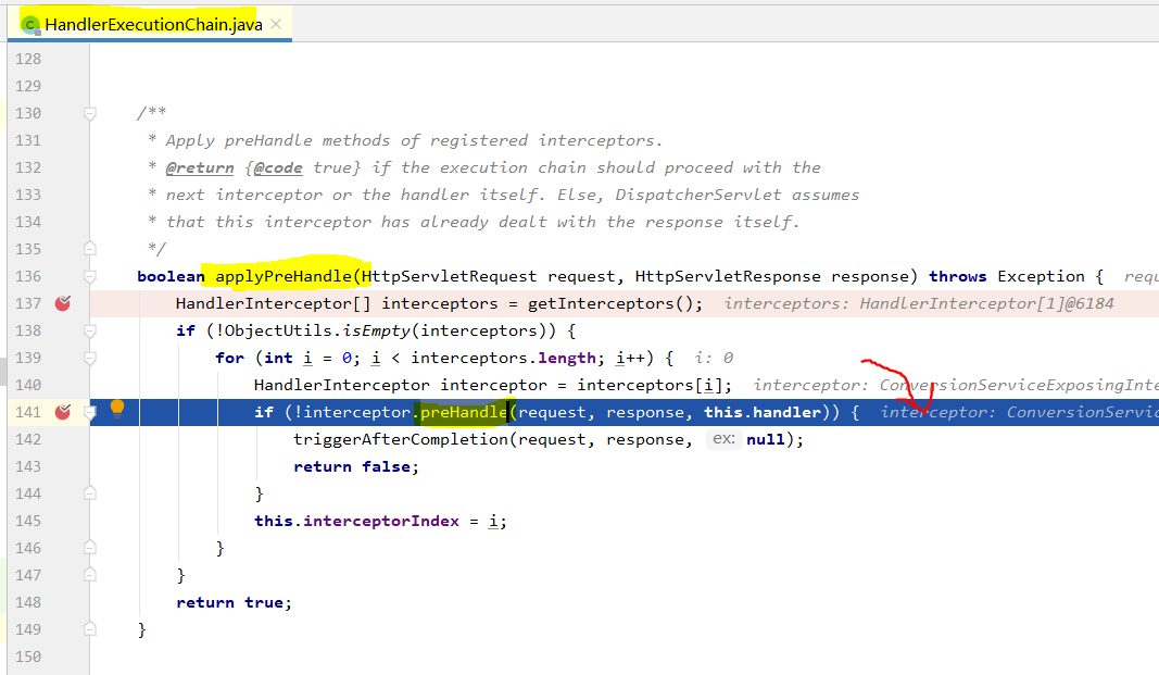 Spring HandlerInterceptor實現原理代碼解析