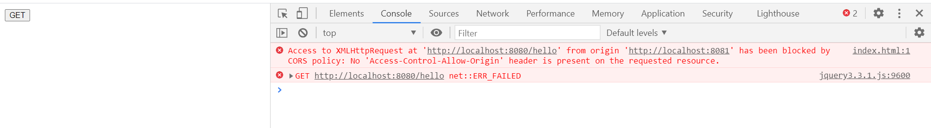 Spring Boot 通過CORS實現跨域問題