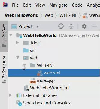 使用IDEA開發配置Java Web的初始化過程