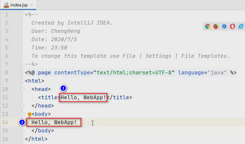 使用IDEA開發配置Java Web的初始化過程