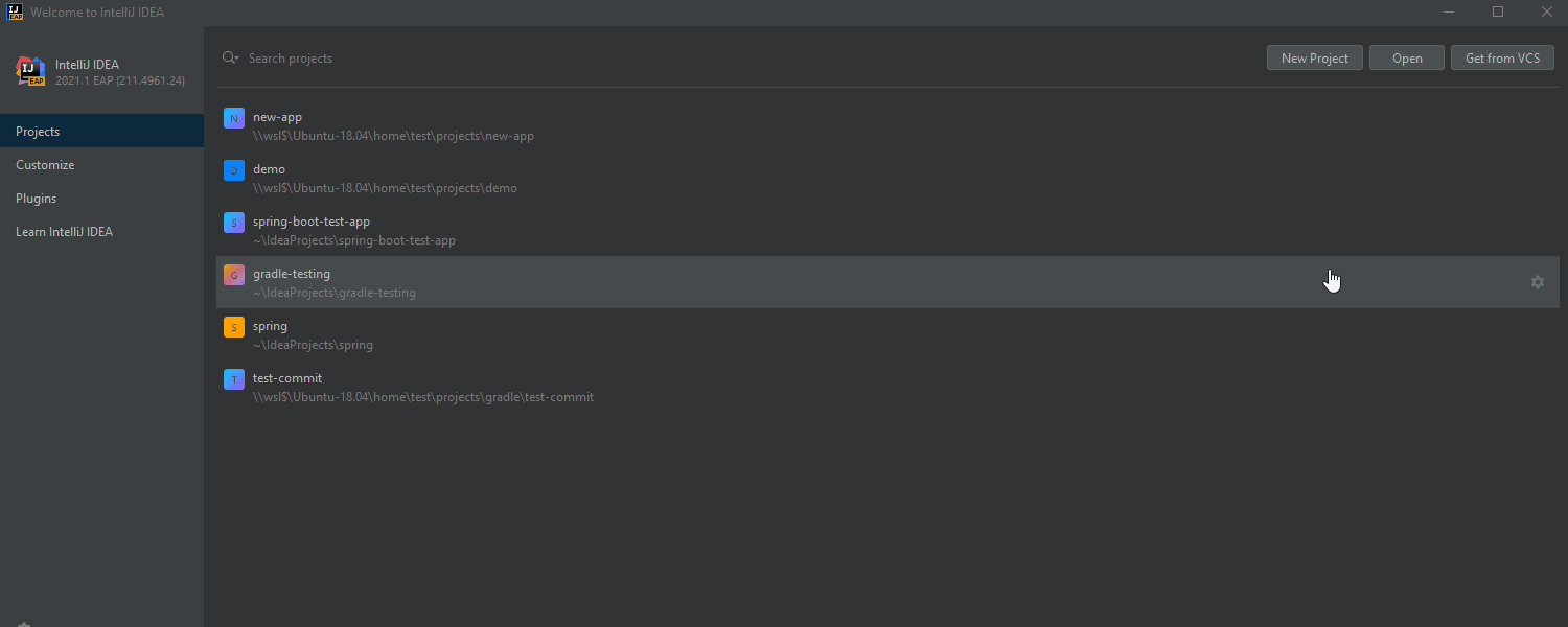 IntelliJ IDEA 2021.1 EAP 1 發布支持 Java 16 和 WSL 2