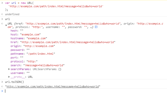 淺談JavaScript中你可能不知道URL構造函數的屬性