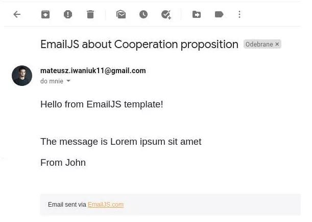 使用JavaScript通過前端發送電子郵件
