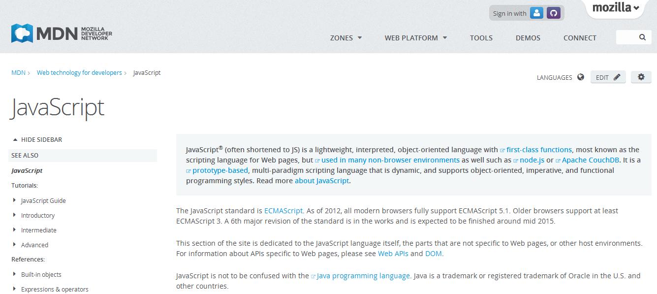 十大免費教程資源幫助新手快速學習JavaScript