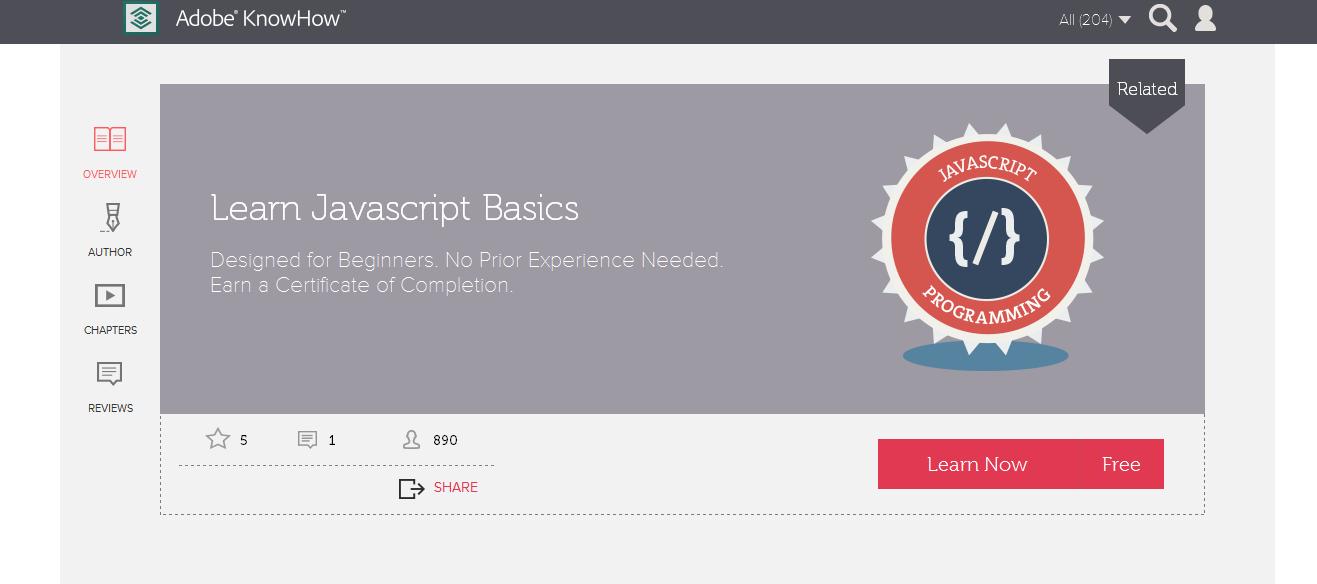 十大免費教程資源幫助新手快速學習JavaScript
