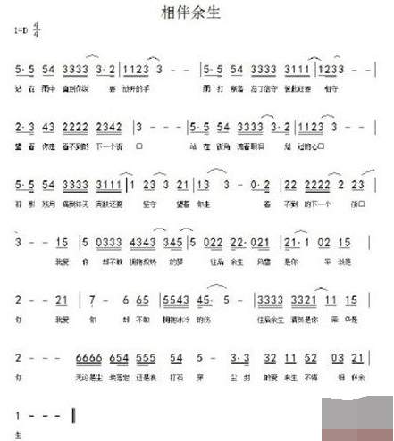 抖音往后余生風雪是你平淡是你吉他譜完整版分享