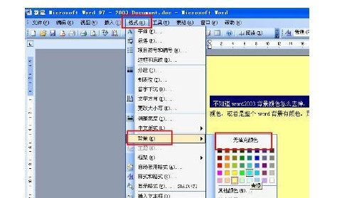 word2003文檔整版變成藍色怎樣去掉