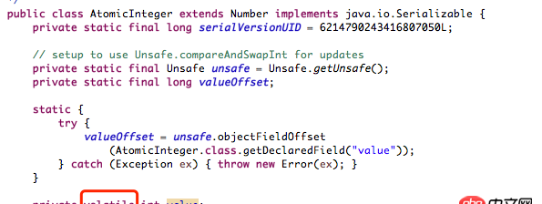 java - AtomicInteger等原子類，是不是不用volatile修飾，自帶volatile屬性？