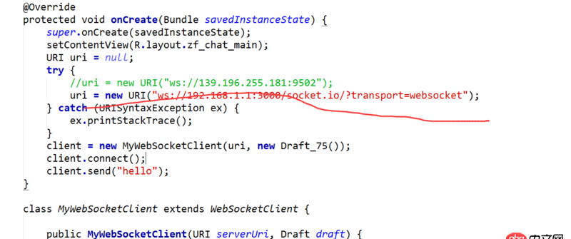android - socket.io用java-websocket連接不上？