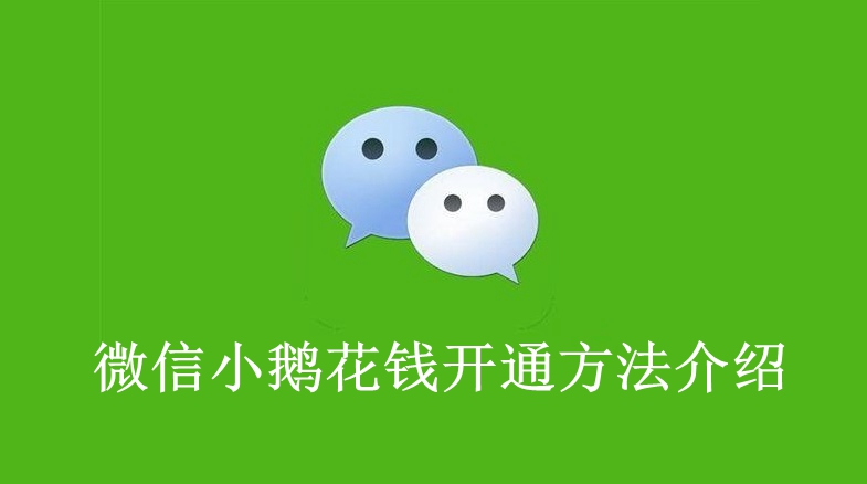 微信小鵝花錢開通方法介紹
