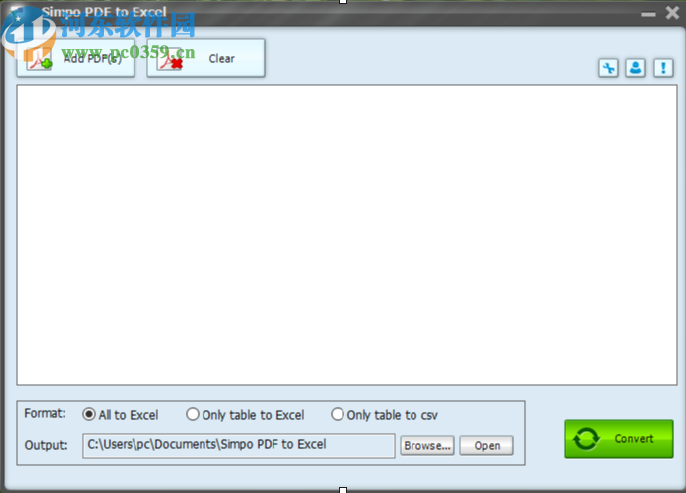 Simpo PDF to Excel將PDF轉換成Excel的方法