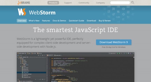 20款最優秀的JavaScript編輯器 哪家強你說了算！