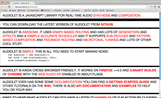 Web 開發(fā)者必備的 14 個 JavaScript 音頻庫